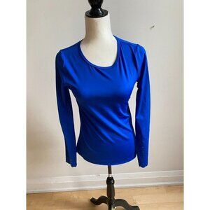 Z by Zella BNWOT women blue activewear long sleeve top sz medium detail